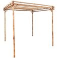 Pergola - SURENHAP - Vintage - Durable et stable - Bambou -170x170x220 cm-1