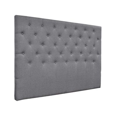 Tête De Lit Rembourrée DEWINNER 140x100cm - Tissu Coton/Lin Capitonné | Style Moderne Avec Pieds Amovibles