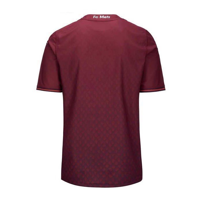 Maillot Kombat Home FC Metz Officiel Football Enfant Grenat Rouge fonce orange Cdiscount Pret a Porter