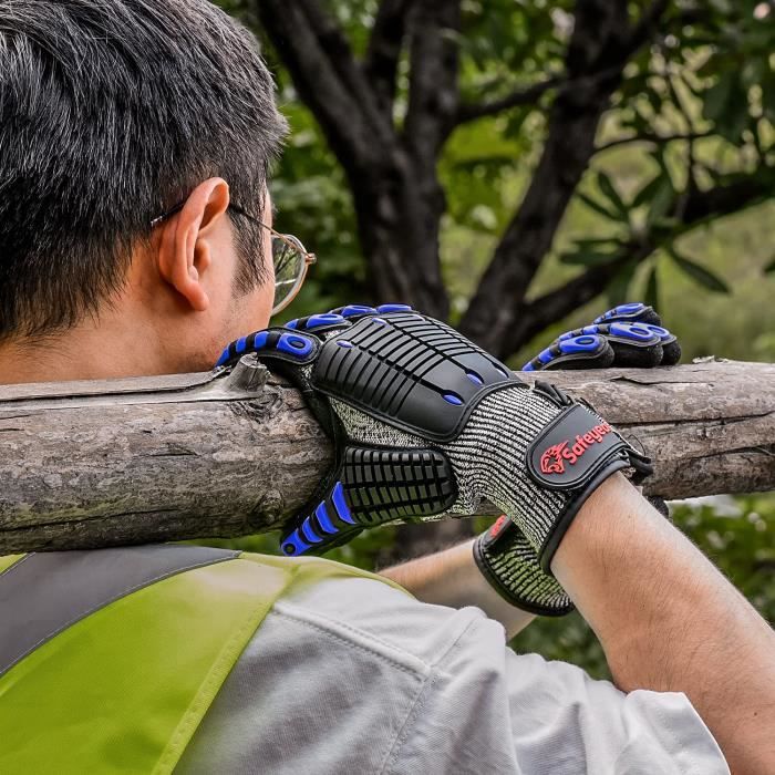 Gant Anti Coupure Gants de Travail Protection de Niveau 5 et