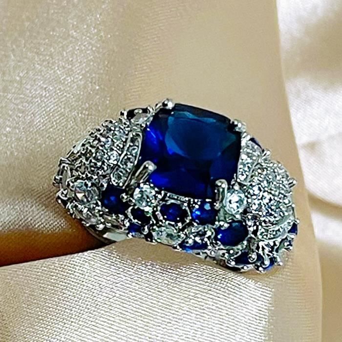Shine Jewel Bague fleur Bague en argent sterling 925 avec plusieurs pierres précieuses de zircon Shine Jewel Bague fleur Bague en argent sterling 925 avec plusieurs pierres précieuses de zircon