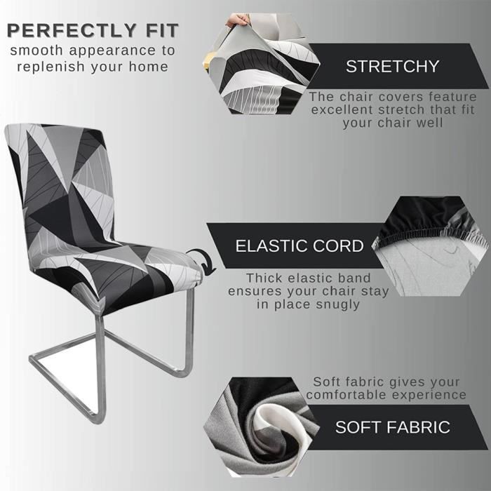JUNZHE Lot de 4 Housse de Chaise Extensible,Housses de Chaise de Salle à Manger Amovible Lavables,Universel,Durable,Moderne pour Salle à Manger,Hôtel,Décor,Mariage(Gris Clair JUNZHE Lot de 4 Housse de Chaise Extensible,Housses de Chaise de Salle à Manger Amovible Lavables,Universel,Durable,Moderne pour Salle à Manger,Hôtel,Décor,Mariage(Gris Clair