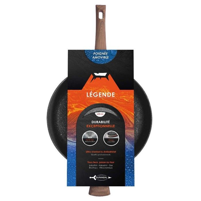 Couvercle Universel Durandal Legend 32cm - Verre Et Acier Inox, Reniflard, Bouton Isolant