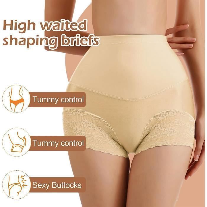 Femme Culotte Gainante Femme Ventre Plat Sculptante Taille Haute