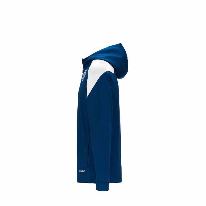 Veste AS Monaco Entraînement Kappa – Homme, Taille XL, Bleu Rayé, état Parfait