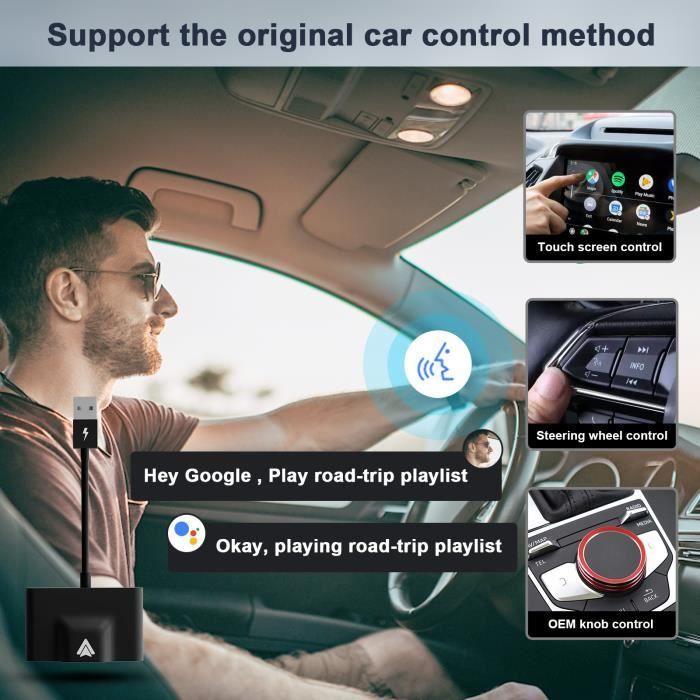 Adaptateur Sans Fil ANDROID Auto Connexion Bluetooth & WiFi
