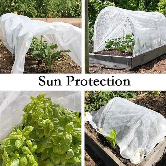 Couverture de protection contre le gel des plantes de jardin de 2,4m * 6m,  couverture de protection contre les UV