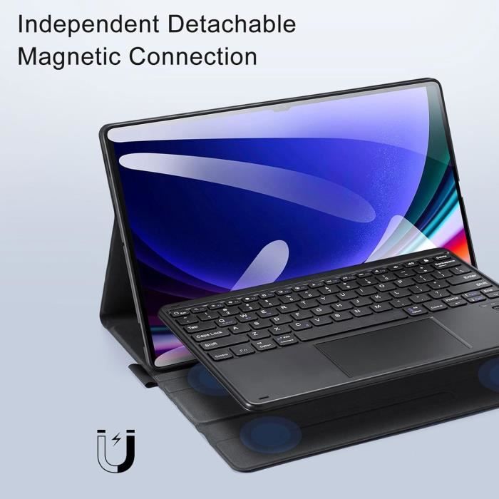 Acheter Étui pour clavier Bluetooth pour tablette Samsung Galaxy Tab S6  Lite 10.4 A8 10.5 S7 S8 S9 11 pouces S7 FE S8 S9 Plus 12,4 pouces housse de  protection en silicone souple