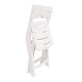 Chaise de jardin pliante en plastique blanc - SOTUFAB PLAST - Ruspina - Confortable et élégante-2