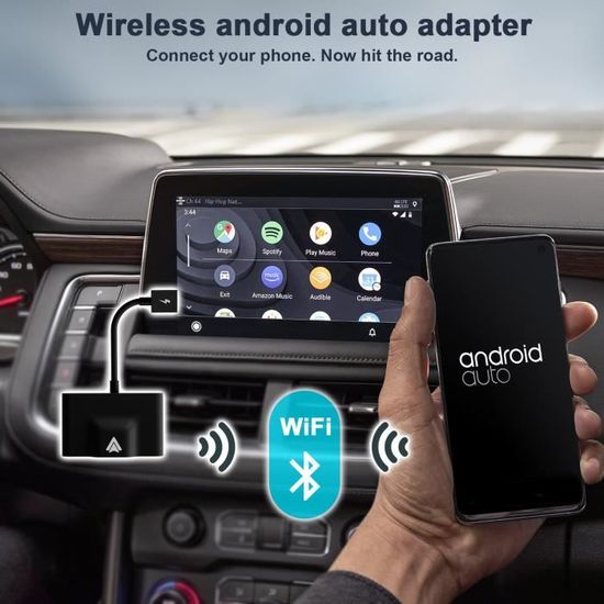 Adaptateur Android Auto sans Fil Dongle Android Auto sans Fil Convertissant Android  Auto Câblé en sans Fil 5Ghz WiFi Auto-Connect - Cdiscount Informatique