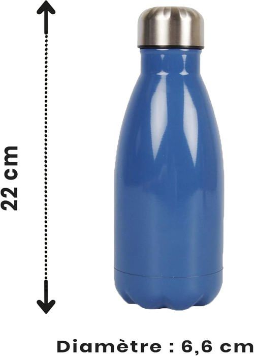 Bouteille Isotherme Lacor Eira 500 Ml – Acier Inox 18/10, Double Paroi, Fermeture Hermétique, Sans BPA, Argent