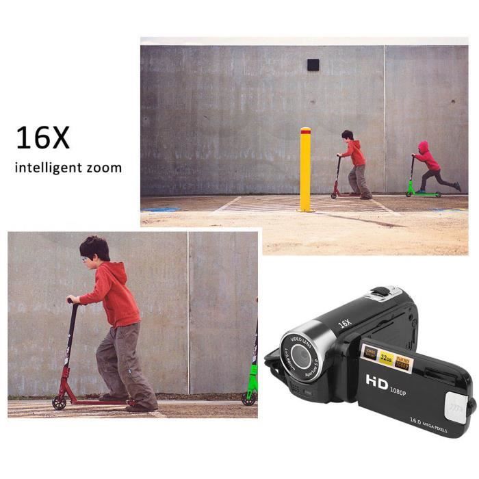 Caméscope numérique DH‑90 16X Zoom numérique 2,7 pouces Écran d'affichage  coloré Caméra haute définition photo numerique