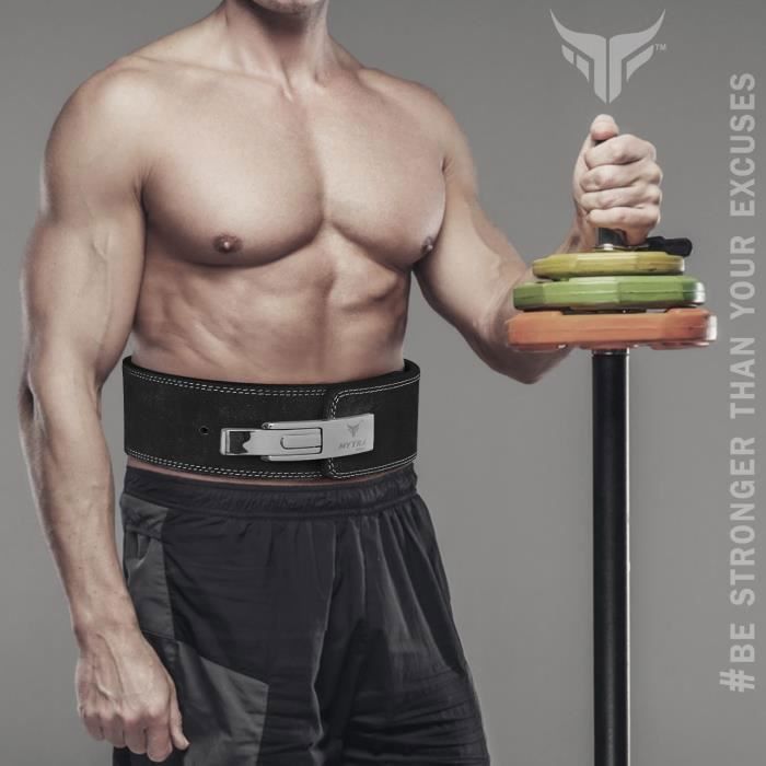 Boucle à Levier Mytra Fusion - Pour Haltères, Barres De Musculation, Dégagement Rapide, Acier Noir - Remplacement Fitness, Gym, Powerlifting