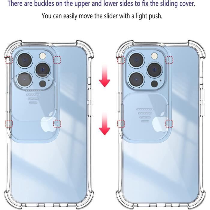 Étui de Protection d'objectif transparent pour iPhone 12 Pro Max, coque  arrière souple en silicone, mince et complète