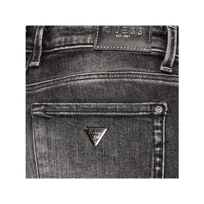 Jeans Guess Capri Femme, Taille 27, Dénit Super Extensible, Coupe Droite Noire - Neuf Avec étiquettes