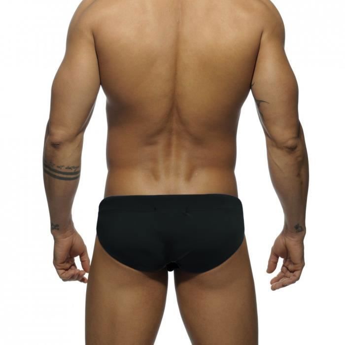 Slip De Bain Homme Taille Basse – Maillot Piscine Moulant, Poche Zip, Séchage Rapide, Respirant – Swim Briefs Sexy