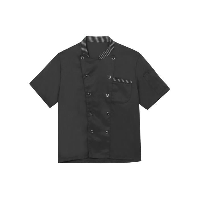 Veste De Chef Unisexe Noir Taille S - Neuf Avec étiquettes