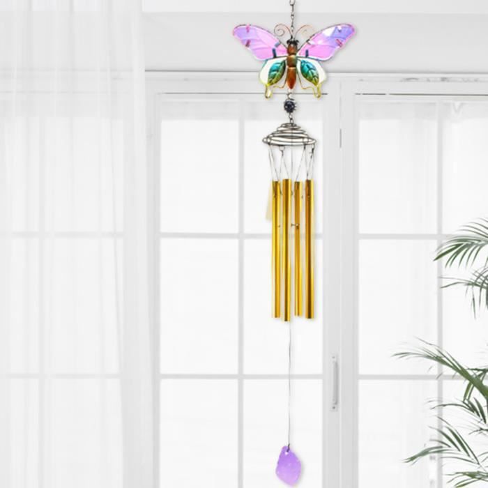 Carillon éolien à LED solaire en forme de papillon - décoration pour  jardin, fenêtre et cour - Cdiscount Jardin