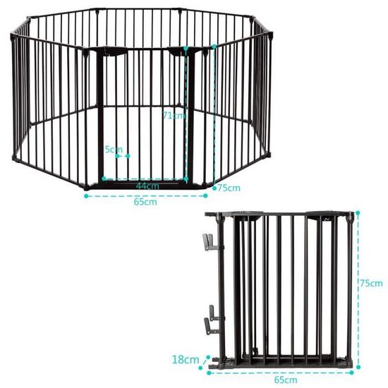 GOPLUS Barriere de Securite Enfant Bebe Animal, Grill de