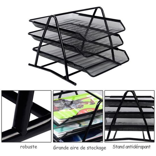 le bureau 5 niveaux Bac /à courrier et support de papier A4 l/école Rangement de documents pour la maison PUNCIA Organiseur de bureau /à 5 /étages pour bureau