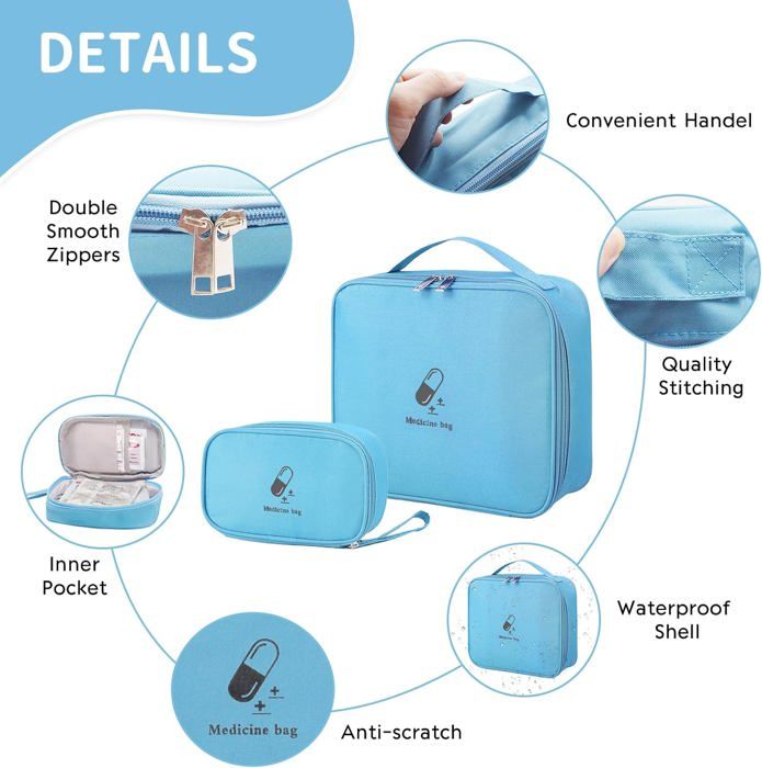 Trousse de Secours,Mini Trousse de Premiers Secours Vide,Sac de Trousse de Secours,Mini Trousse de Premiers Secours Vide,Sac de