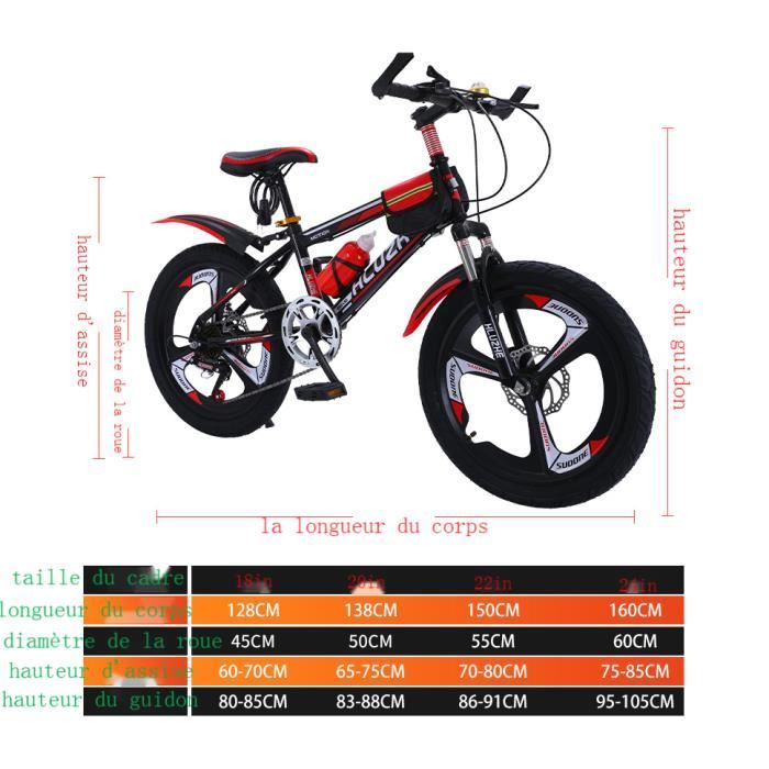 22 pouces Velo enfant garcon 8 10 16 ans velo C est le meilleur cadeau pour les enfants cadeau de noel halloween. Z99 Cdiscount Sport