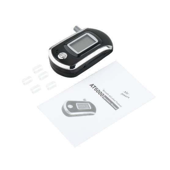 Testeur D'alcool éthylomètre Overmax AD-05 Portable - écran LCD, Embout Jetable, Neuf