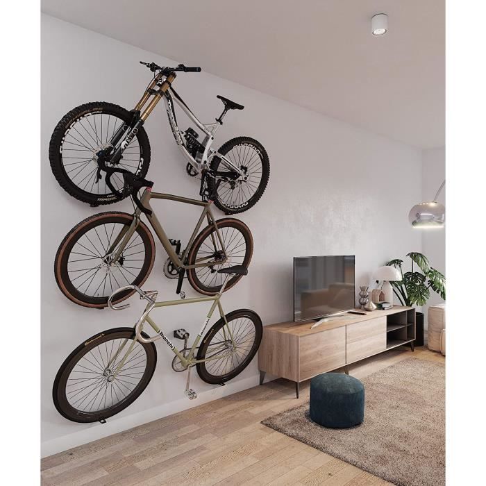 Support pour accrocher le velo au mur par la pedale. Support horizontal. Compatible avec tous les types de velos. 74 Cdiscount