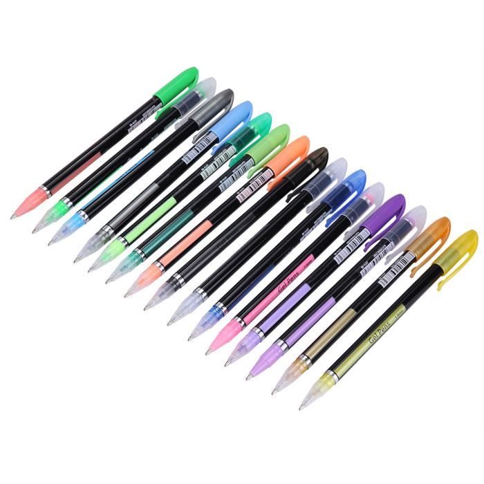 STYLO,Macaron Set--Ensemble De Stylos Gel Multicolores, 10 Pièces, Pointe Micronique, Doux Sel