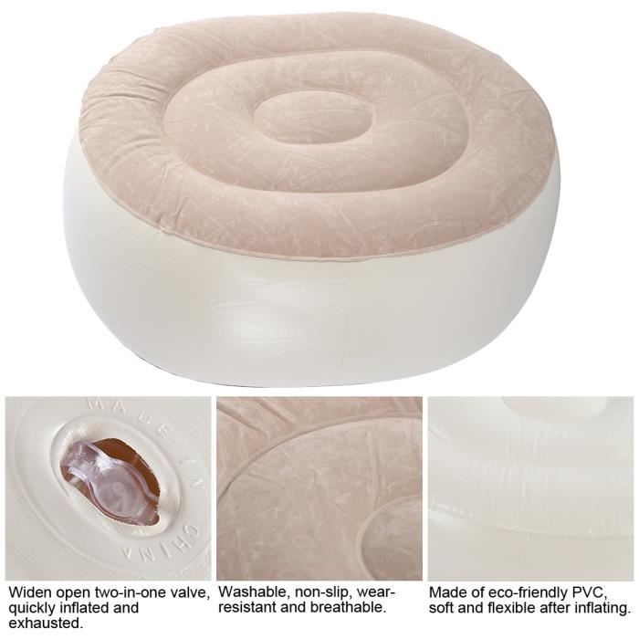 Woo Well-Nouveau style tabouret gonflable de Détendez vos jambes, vous faites mieux se reposer, gonflable rapidement, approprié aux voyages d'avion et de voiture et à la maison et au bureau Woo Well-Nouveau style tabouret gonflable de Détendez vos jambes, vous faites mieux se reposer, gonflable rapidement, approprié aux voyages d'avion et de voiture et à la maison et au bureau