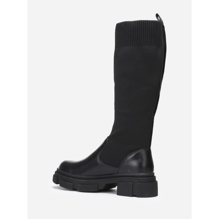 La Modeuse-Bottes, cuissardes-Bottes en simili et tissu effet