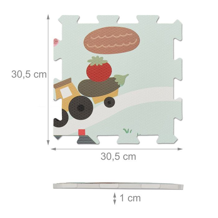 Tapis De Jeu, 21 Pièces En Tout, Sur Le Thème De La Ferme, Mousse Sans Substances Nocives Multicolore Relaxdays 94197926 Tapis De Jeu, 21 Pièces En Tout, Sur Le Thème De La Ferme, Mousse Sans Substances Nocives Multicolore Relaxdays 94197926