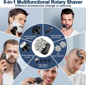 Tondeuse Rechargeable USB Pour Crâne, Barbe, Moustache Et Nez - Tondeuse Crâne Chauve, Neuf Sous Blister