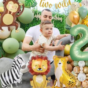 Pack de décoration anniversaire ballons chiffre 9 (1m20