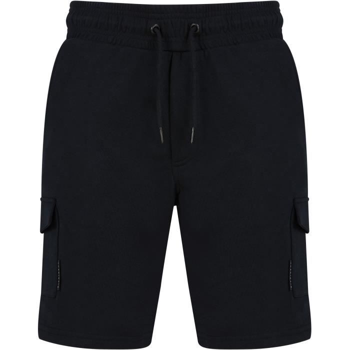 DISSIDENT Short Molleton Cargo Noir Homme