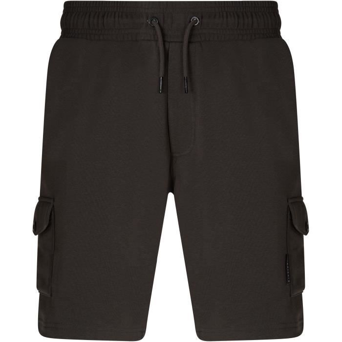 DISSIDENT Short Molleton Cargo Gris Anthracite Homme