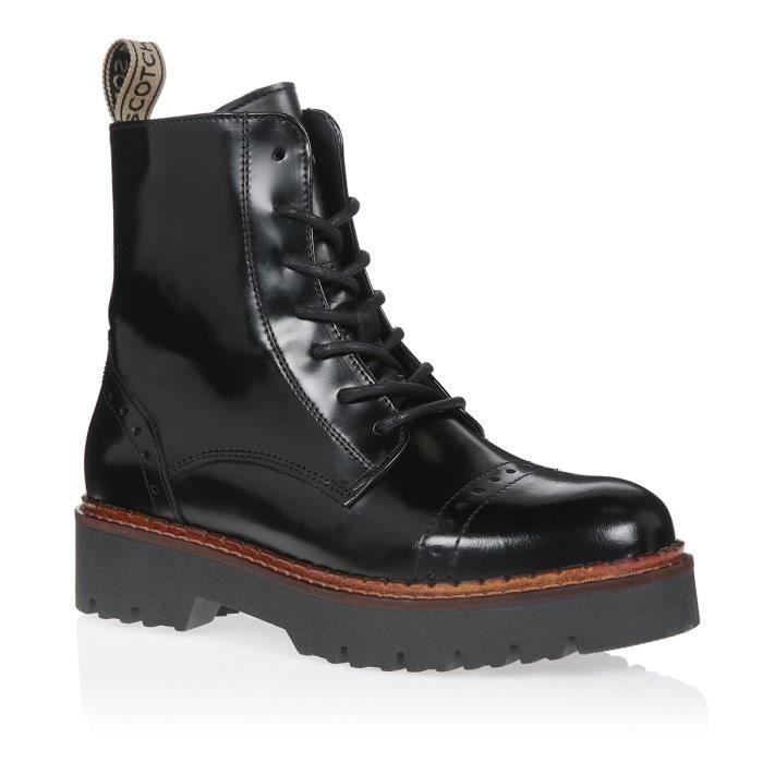 SCOTCH & SODA Bottines Olivine Noir Femme