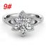 Bague En Zircon Avec Diamants Et Diamants Bijoux De Mode Femmes Cristal Argent Zircon Cubique Bague Bijoux Cadeau