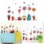 Fleur Plante Motif PVC Wall Art Decal autocollant mural salon Home Decor