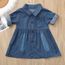 Tout Petit Bebe Filles Manches Longues Solid Button Denim Robe Chemise Jean Robes Bleu Bleu Cdiscount Pret A Porter