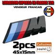 Logo M BMW Noir Sigle 3D Sport 45 mm Embleme Badge Malle Série 1 2 3 4 5-0