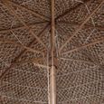 Parasol en bambou avec toit en feuille de bananier 210 cm - ZJCHAO - DX15999 - Haute qualité - Manuel - Pliant-0