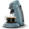Machine à café dosette SENSEO ORGINAL Philips HD6553/21, Booster d’arômes, Crema plus, 1 ou 2 tasses, Bleu Gris-0