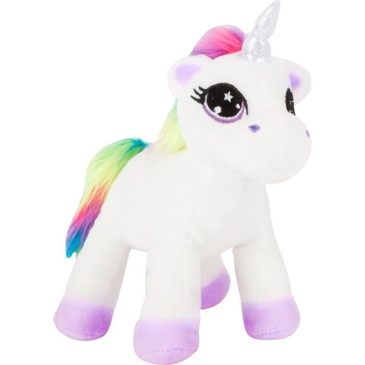 peluche licorne arc en ciel