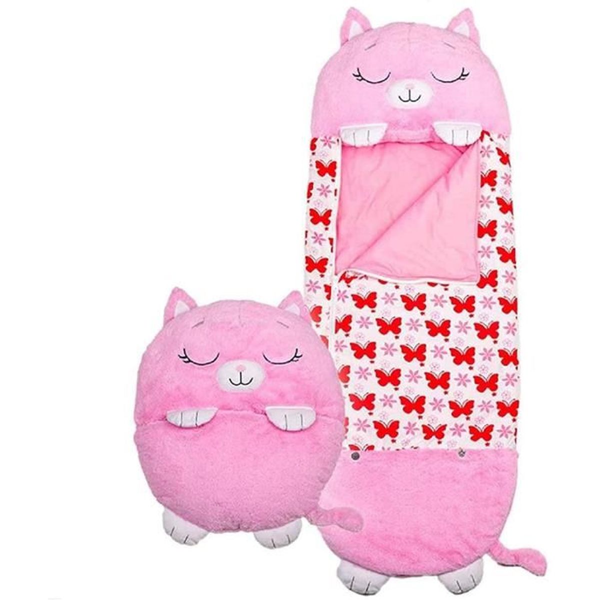 Un Cadeau Surprise pour Les Enfants 135 × 40cm Enfants Jeux Happy Jeu Nap Couverture YLJYST Petit Sac de Couchage Animal de Bande dessinée et Oreiller de Jeu Sac de Couchage Oreiller 2 en 1