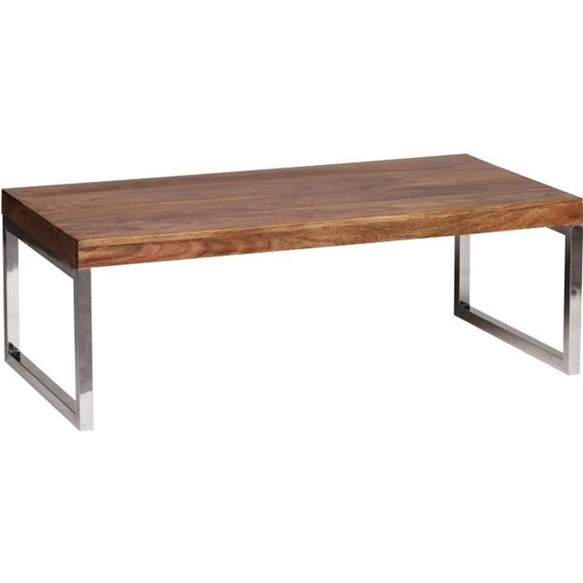 WOHNLING table basse en bois massif Sheesham 7cm de large salon WOHNLING table basse en bois massif Sheesham 7cm de large salon