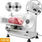 FATABETA Trancheuse Électrique SL517 150W - Lames Dentelée et Lisse 17 cm - Réglable de 0 à 15 mm - Pour Viandes, Jambon, Saucisson, Pain