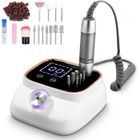 DASINKO Ponceuse pour Ongles 45,000RPM, Professionnelle Lime A Ongle Electrique, Ponceuse Ongles avec Écran LCD, Ensemble d’accessoires