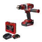 Einhell Perceuse Visseuse à percussion sans fil TE-CD 18/48 Li-i Kit PXC (18V, 48Nm) Livré avec 2 Batteries 2,0Ah et Chargeur