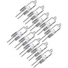 OUTAD 10pcs G4 12V 20W Ampoule halogène Ampoule halogène Lampe de table Applique en cristal Ampoule, blanc